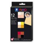 Pâte à modeler polymère FIMO Pro Set couleurs ethniques 12 x 25 g