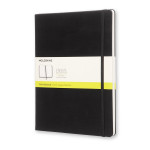 Carnet de note XL - Couverture noire - Page blanche - 19 x 25 cm