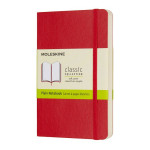 Carnet blanc souple Scarlet 9 x 14 cm