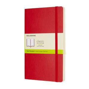 Carnet blanc souple Scarlet  13 x 21 cm