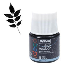 Acrylique Déco outdoor 45ml pour la décoration extérieure - Noir