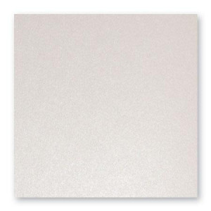 Carte faire part Pollen 210g 135 x 135mm par 25 - Blanc Irisé