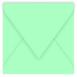 Enveloppe faire part Pollen 120g 165 x 165mm par 20 - Vert Jade