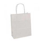 Sac en kraft blanc 18 x 7 x 24 cm