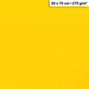 Feuille de papier Maya 50 x 70 cm 270 g/m² - Jaune Soleil