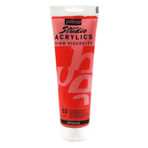 Peinture acrylique étude Studio 250ml - 53 - Rouge cadmium foncé imit.