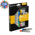 BTE CARTON 24 PASTELS GRAS