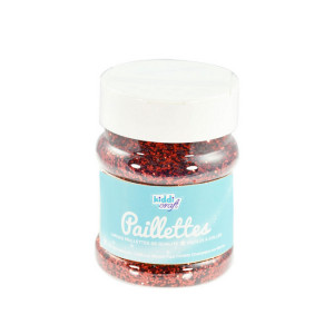 Paillettes larges 150 g - Rouge