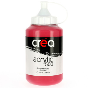 Peinture acrylique 500ml - Carmin