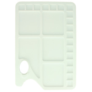 Palette rectangulaire 34 x 23 cm en plastique