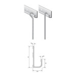 Cimaise Universelle 1,5 m Aluminium époxy Blanc