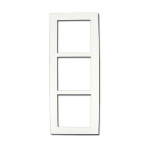 Passe-partout Blanc 20 x 50 cm 3 vues 14 x 14 cm