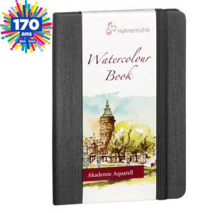 Livre de papier aquarelle Watercolour Book 200 g/m² - 30 pages Paysage - 14,8 x 10,5 cm (A6)