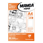 Papier Manga BD Comic A4 - 40 Fles - 200 g/m² Grille simple