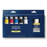 Peinture à l'huile fine LB 5 tubes 40 ml + additifs