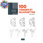 Livre Dessiner au trait 100 visages et silhouettes