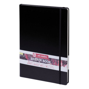 Carnet de croquis Noir 140 g/m² 80 feuilles - 14,8 x 21 cm (A5)