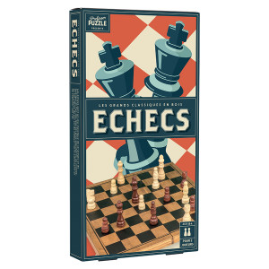 Jeu d'échecs en bois Vintage