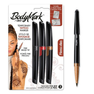 Stylo de tatouage temporaire BodyMark Set Henna Vibes