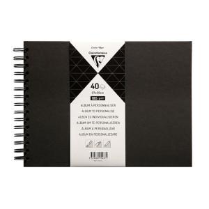 Album à personnaliser Noir 40 feuilles 185 g/m² - 24 x 32 cm