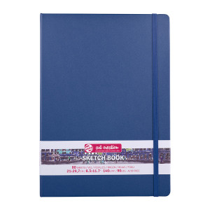 Carnet de croquis Bleu marine 140 g/m² 80 feuilles - 21 x 29,7 cm (A4)