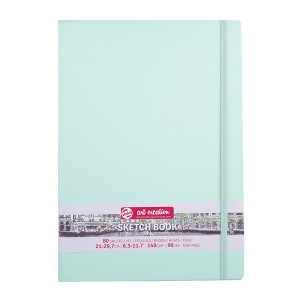 Carnet de croquis Menthe fraîche 140 g/m² 80 feuilles - 14,8 x 21 cm (A5)